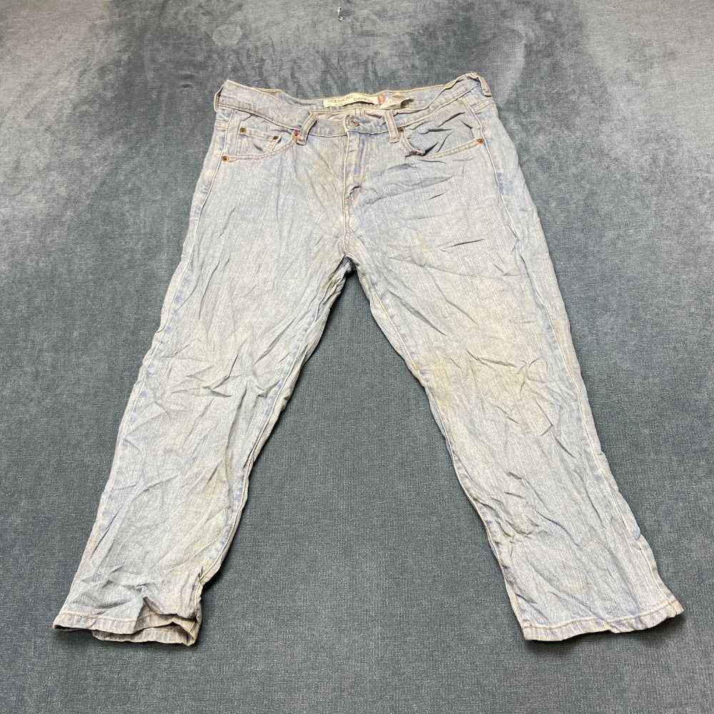 Vintage Levi's 515 Nouveau Capri Jeans Womens 8 Blue Denim Cotton Straight Leg